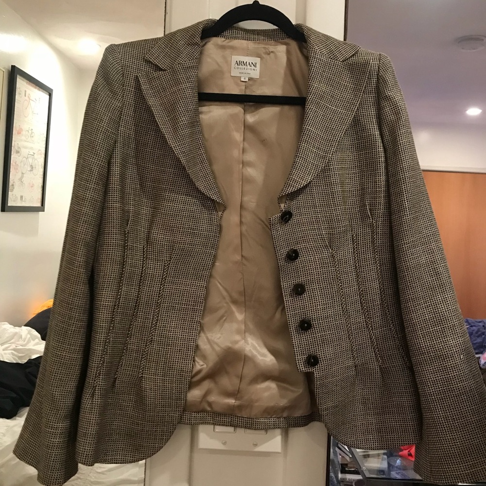 Armani Collezioni vintage plaid women’s jacket